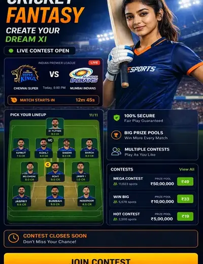 Madhur (madhur matka 420) fantasy cricket & matchday visual 3